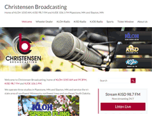 Tablet Screenshot of christensenbroadcasting.com
